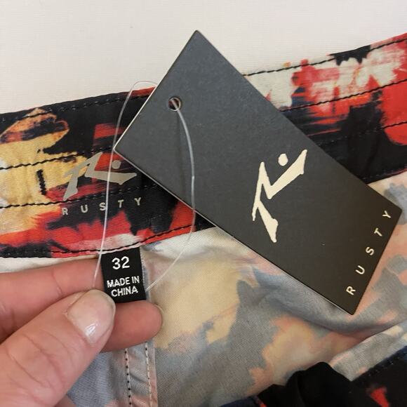 Men’s Rusty Board Shorts Swim Trunks New - Picture 3 of 5